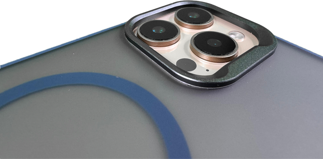 كڤر حماية بتصميم دائري من ليزل لهاتف iPhone 16 Pro | أزرق كڤر حماية بتصميم دائري من ليزل لهاتف iPhone 16 Pro | أزرق